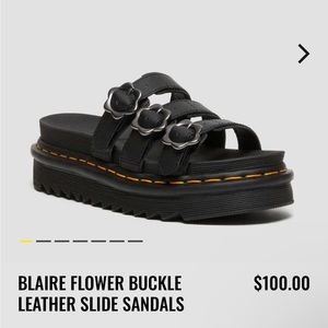 Brand new flower buckle Dr Martens